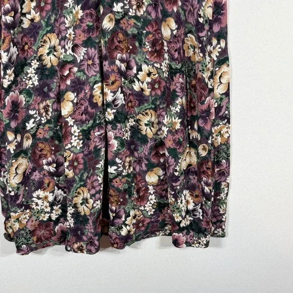 All That Jazz Sz 11 12 Dress Purple Floral Womens Vintage Y2K Cottagecore Indie - Picture 3 of 6
